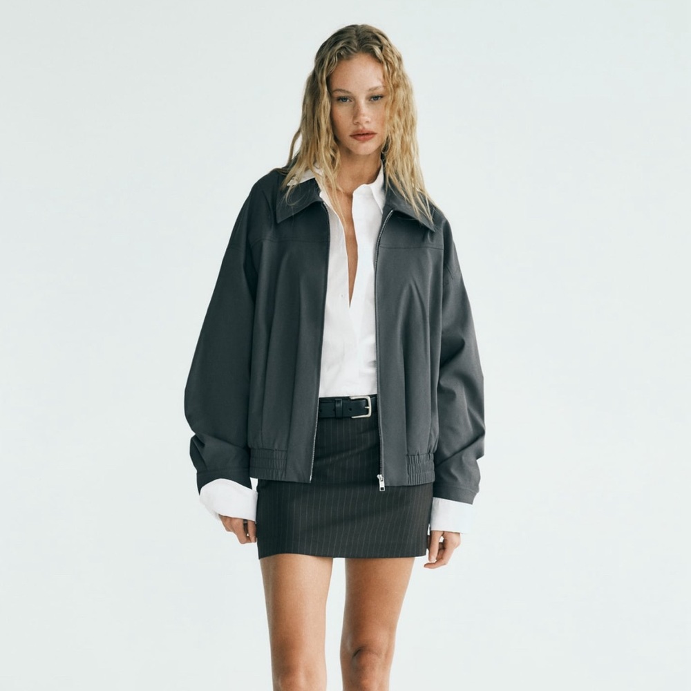 Water repellent Zara bomber jacket. XS-S. New